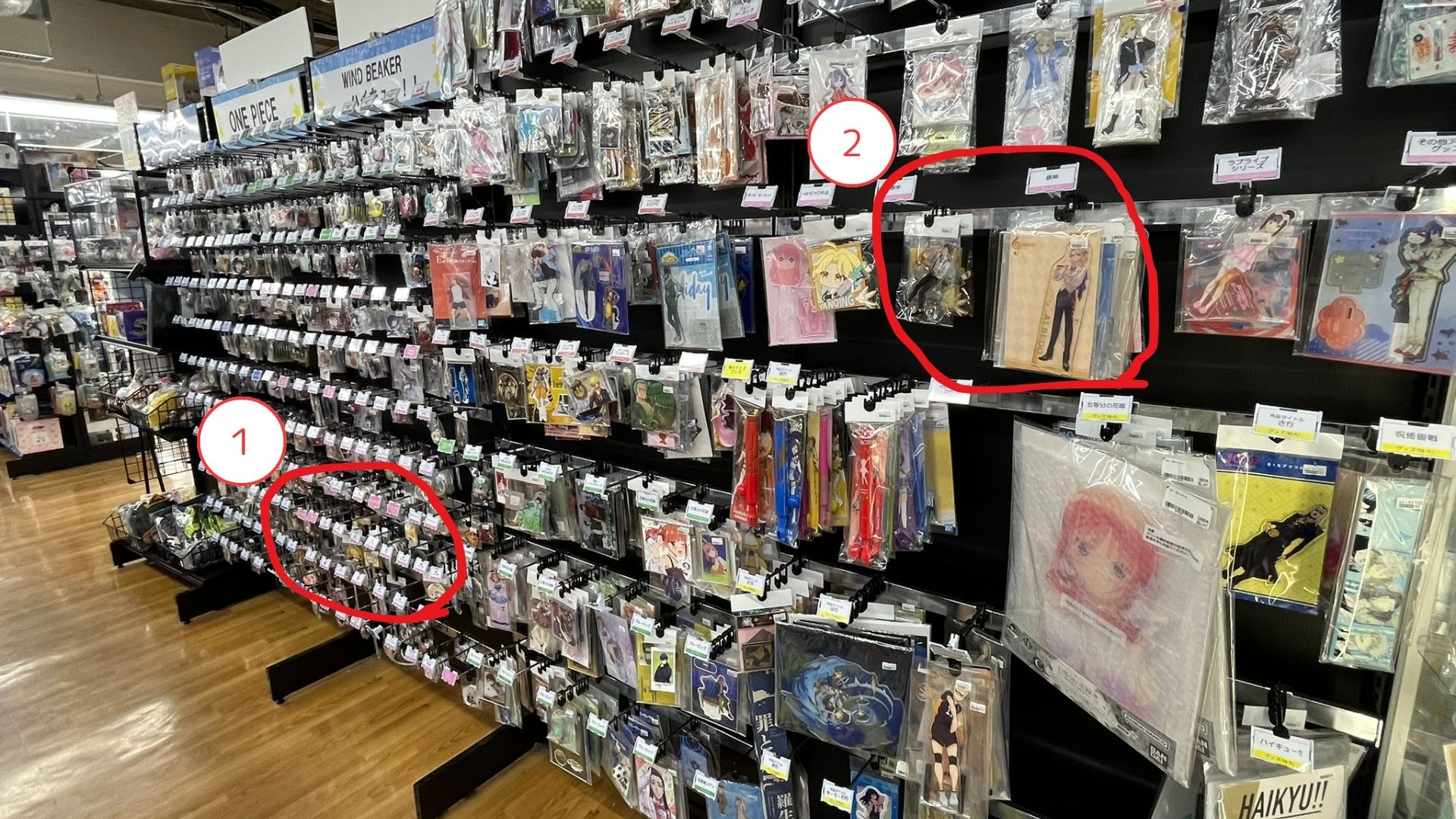 原神グッズコーナー全体