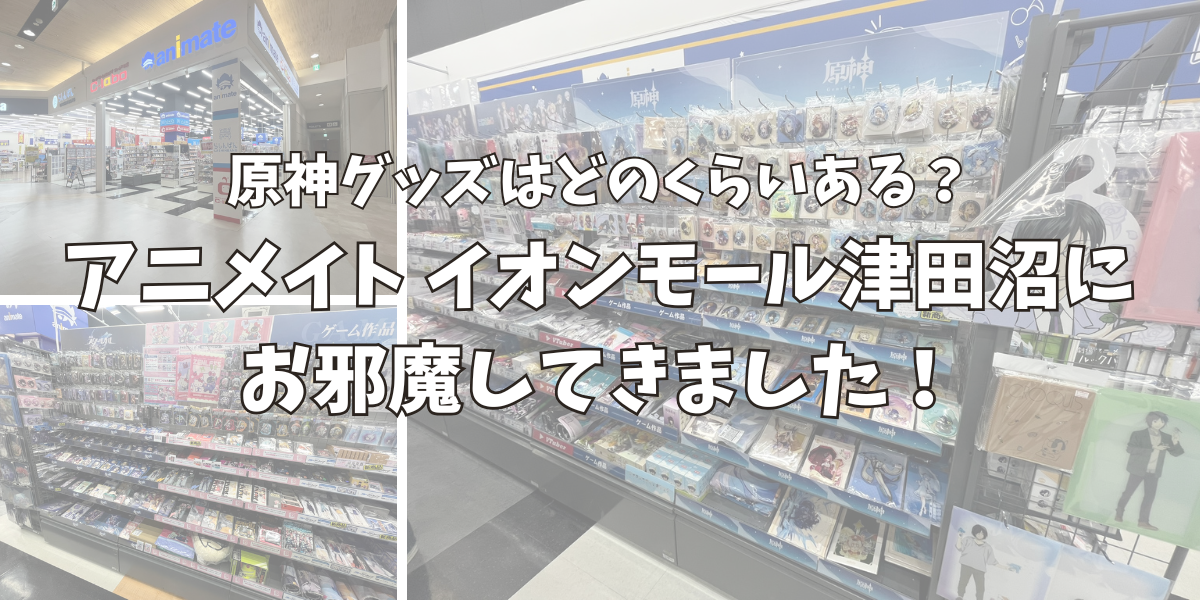 アニメイト イオンモール津田沼に原神グッズはどのくらいあるのか調査しに行った！